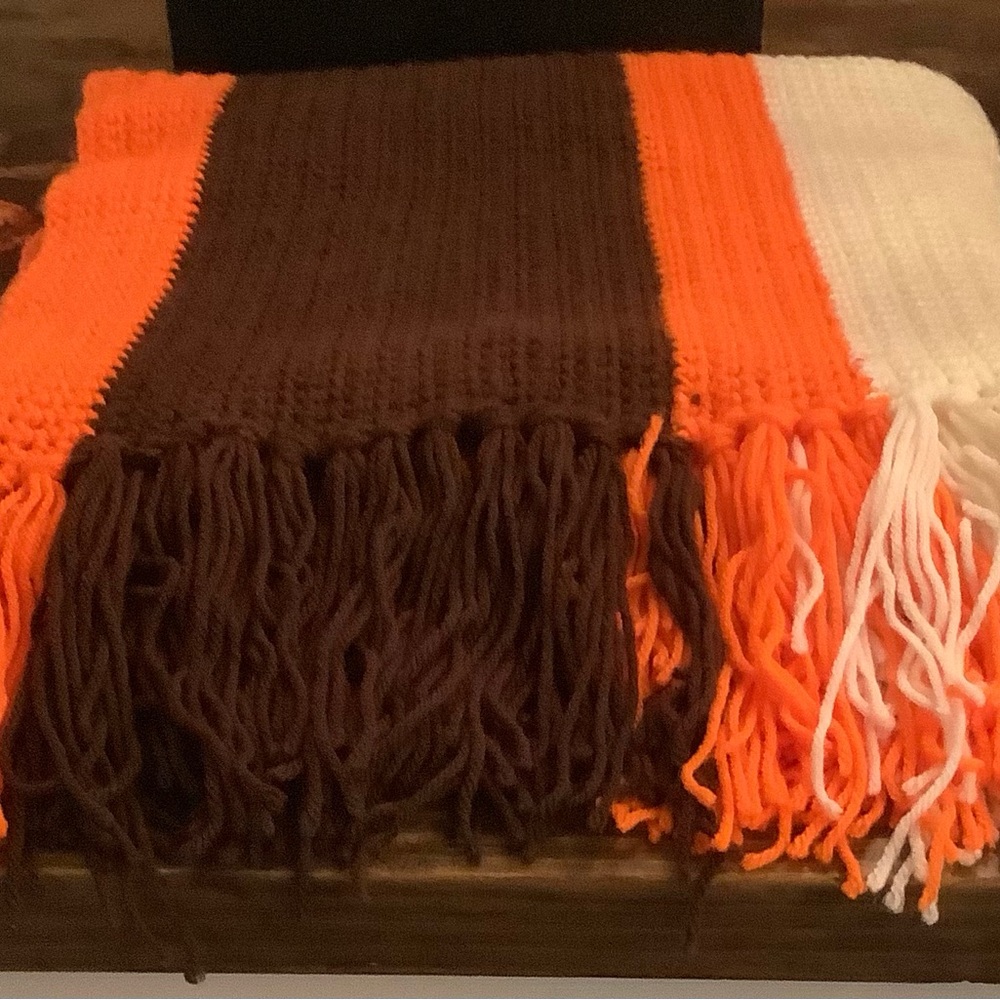 Hand crochet throw